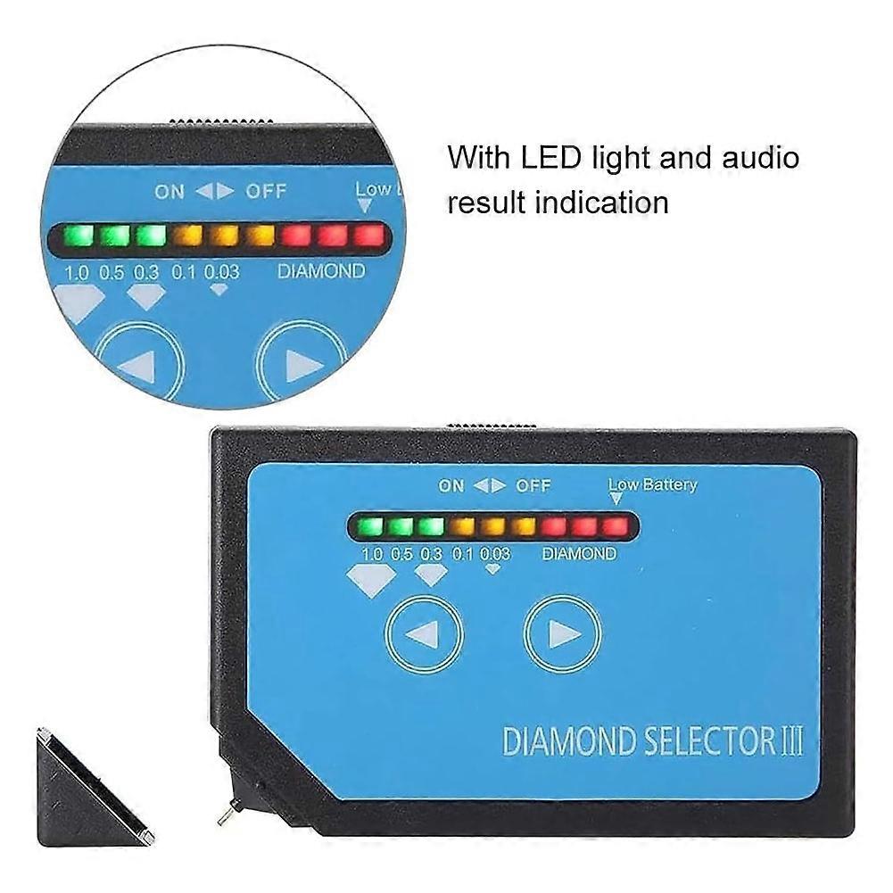 Portable Gem Tester, Gemstone Tester with LED Indicator Light & Touch Screen, Accurate Test and to Read, for All Stones