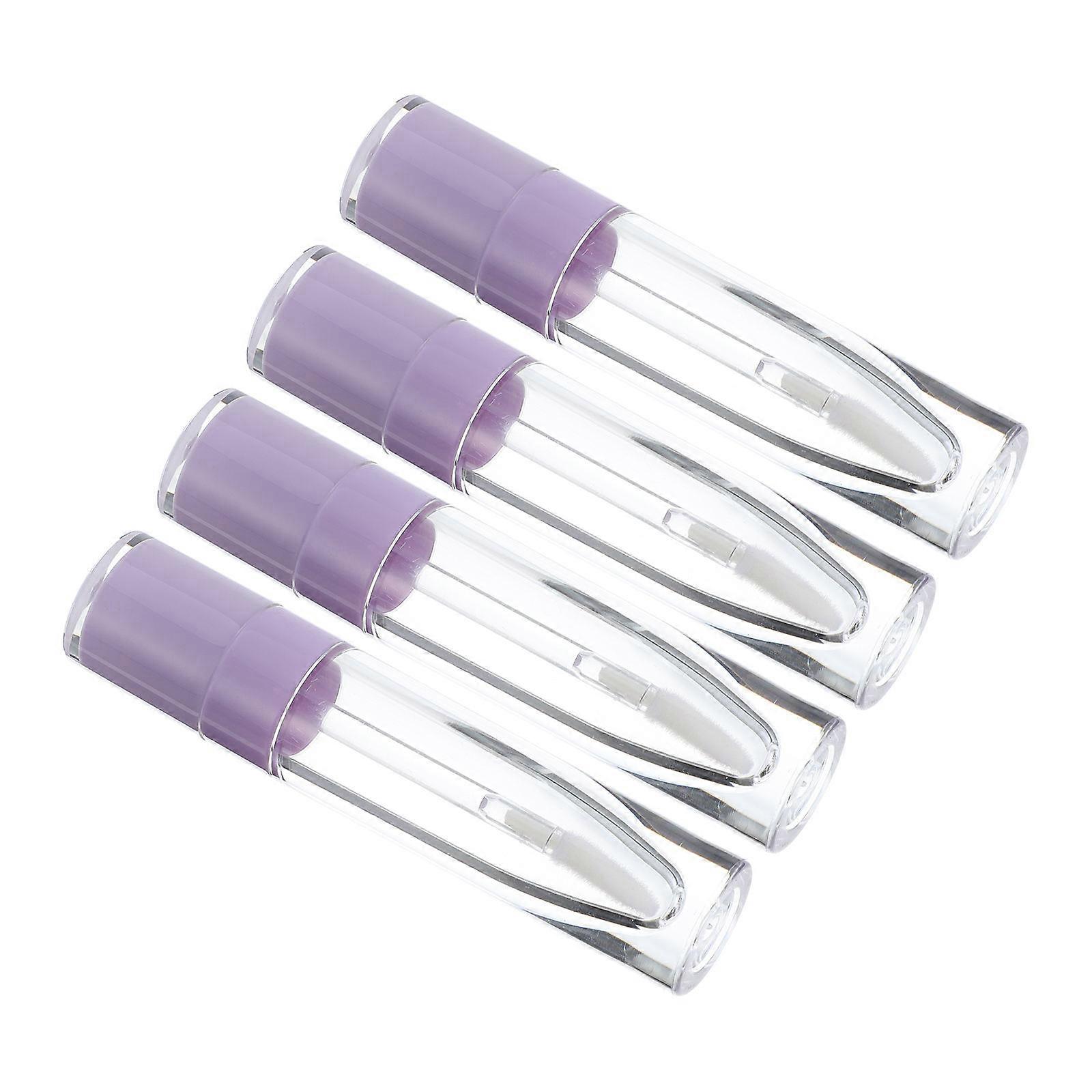 Empty Lip Gloss Tube Lip Balm Containers Lip Gloss Bottles for Diy Projects Purple Plastic Leak-Proof 10Pcs