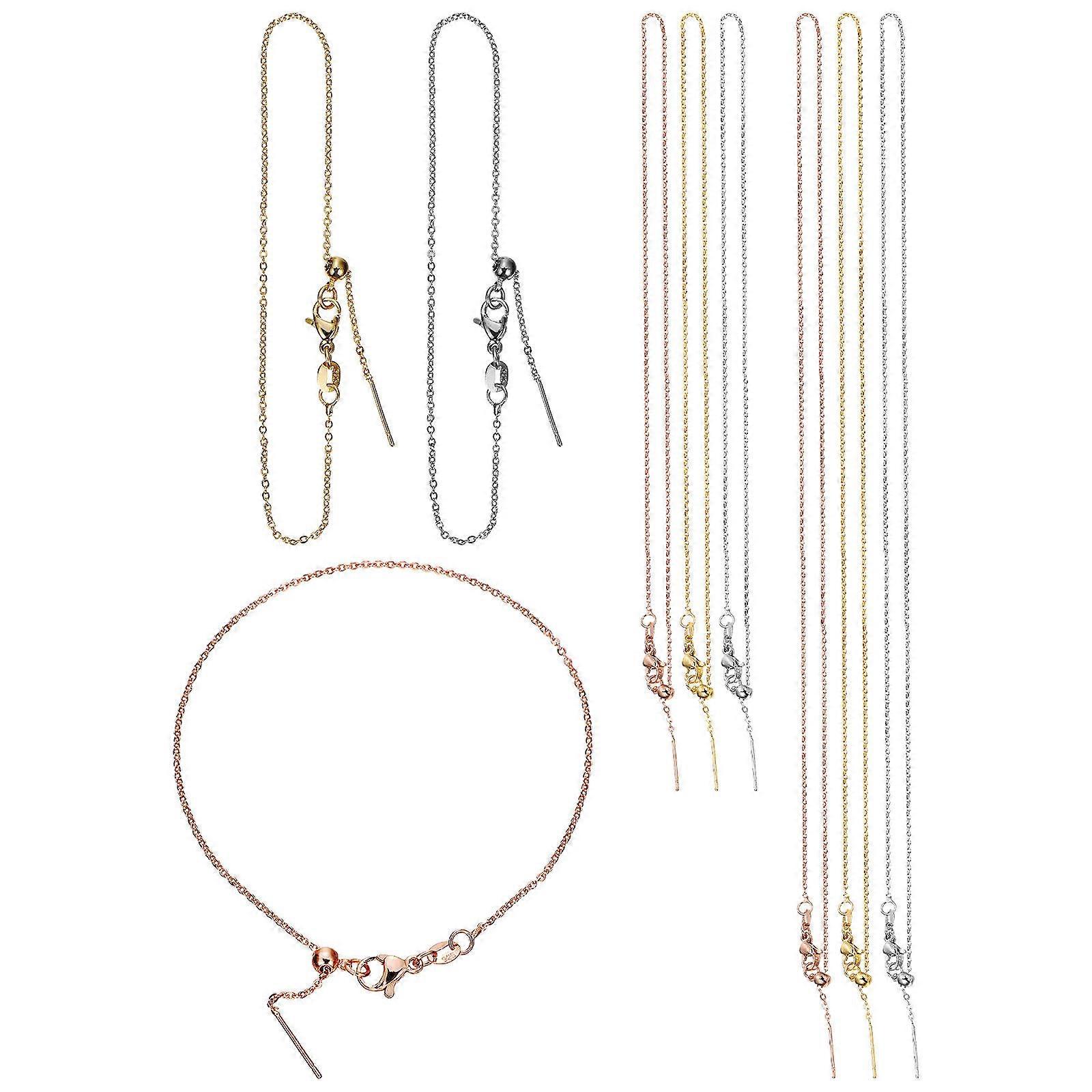 Copper Chains for Jewelry Making 27Pcs Multi-Functional Bracelet Chains