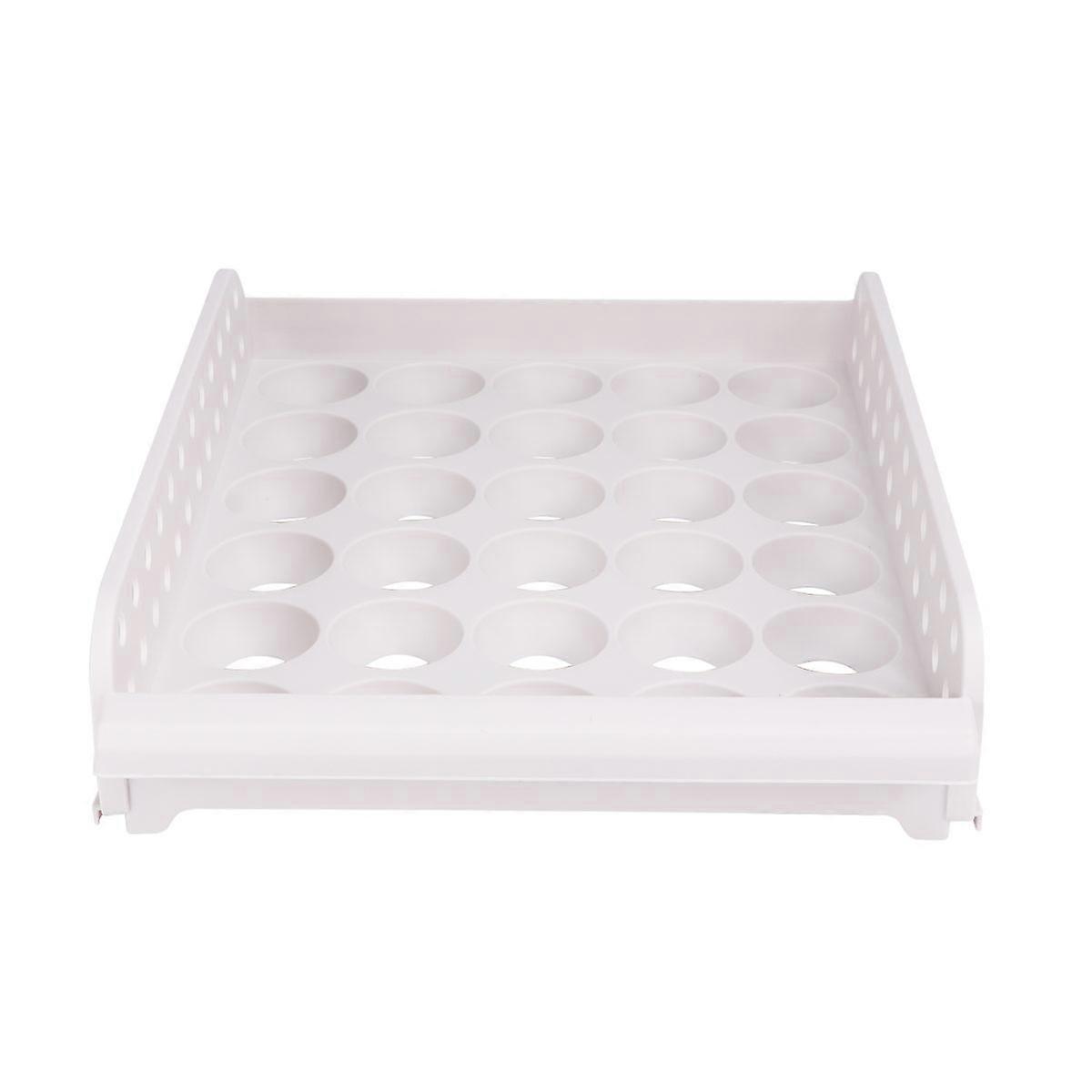 Egg Container Plastic Storage Box for Kitchen 3Pcs Stackable Tray