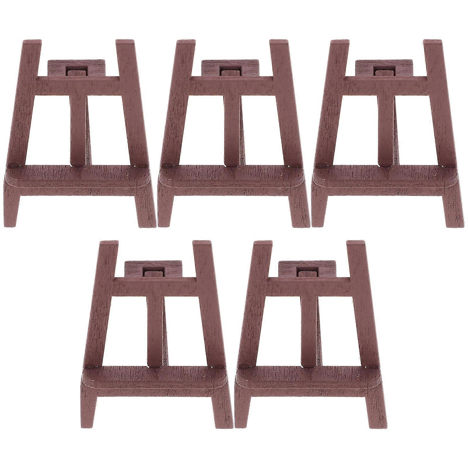 Doll House Mini Easel Wooden Tripod Easel for Home Use 10Pcs