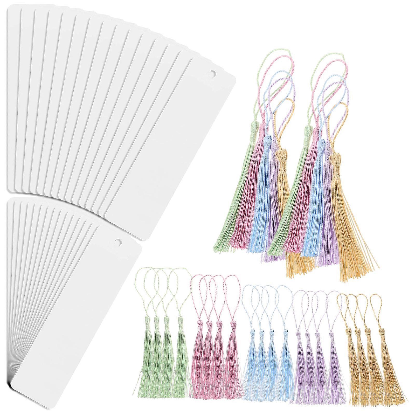 Clear Acrylic Bookmarks 120 Sets Ideal For Gift Giving With Tassels For Book Lovers