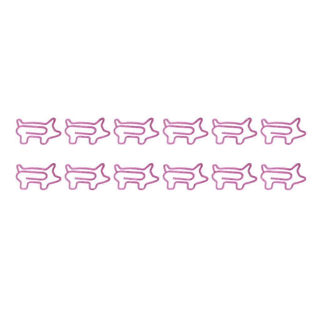 Office Paper Clip Clips for Clipping 72Pcs Pink