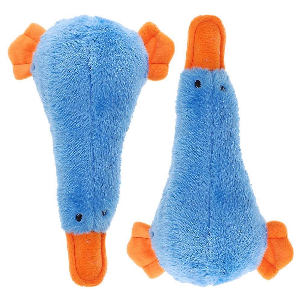 Stuffed Duck-Shaped Dog Chewing Toy for Puppy Biting 8Pcs Pack