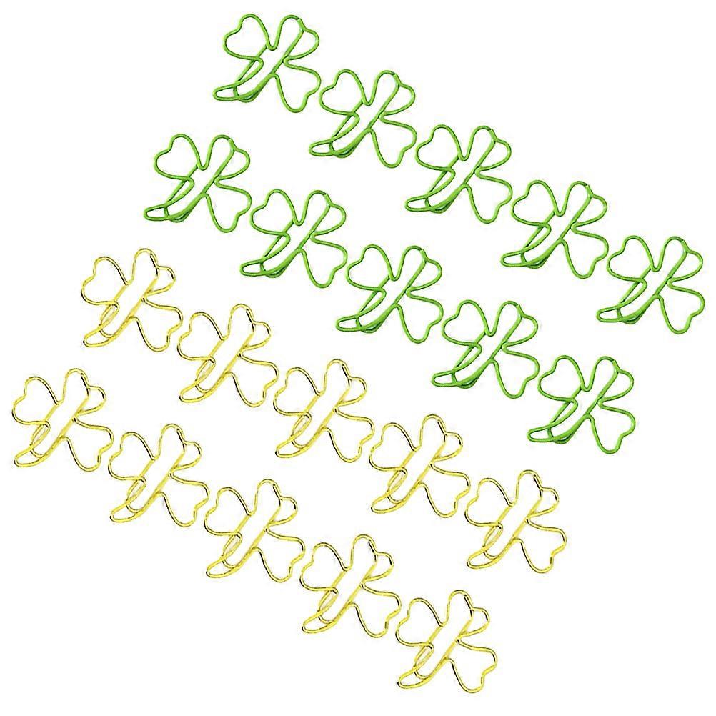 Delicate Paper Clips 60 Pcs Clover Shape Decoration Metal Paperclips For Scrapbooks Notebooks And Documents