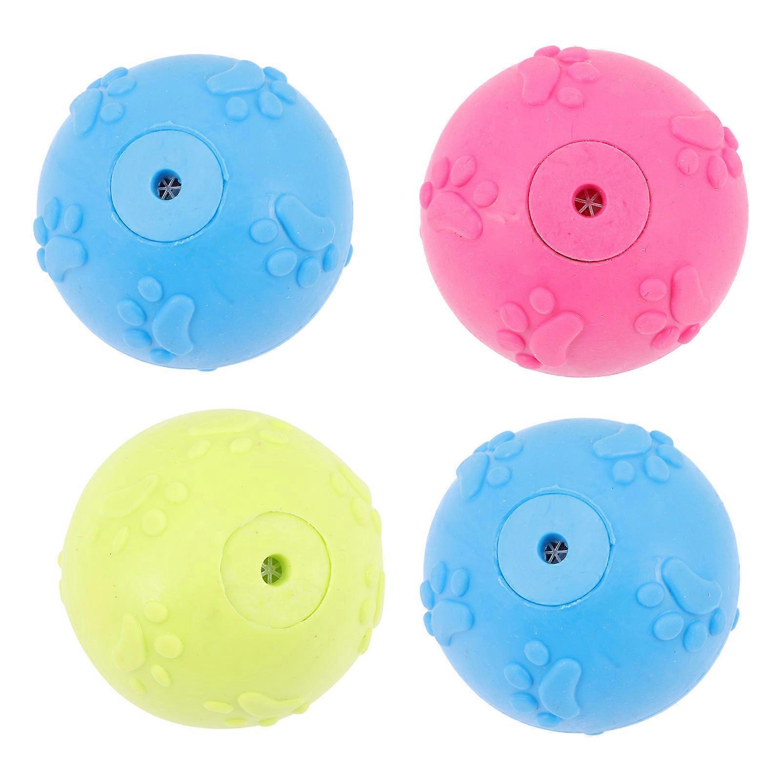 Dog Toys Squeaky Dog Balls for Pet Teeth Cleaning 16Pcs Set for Chewers