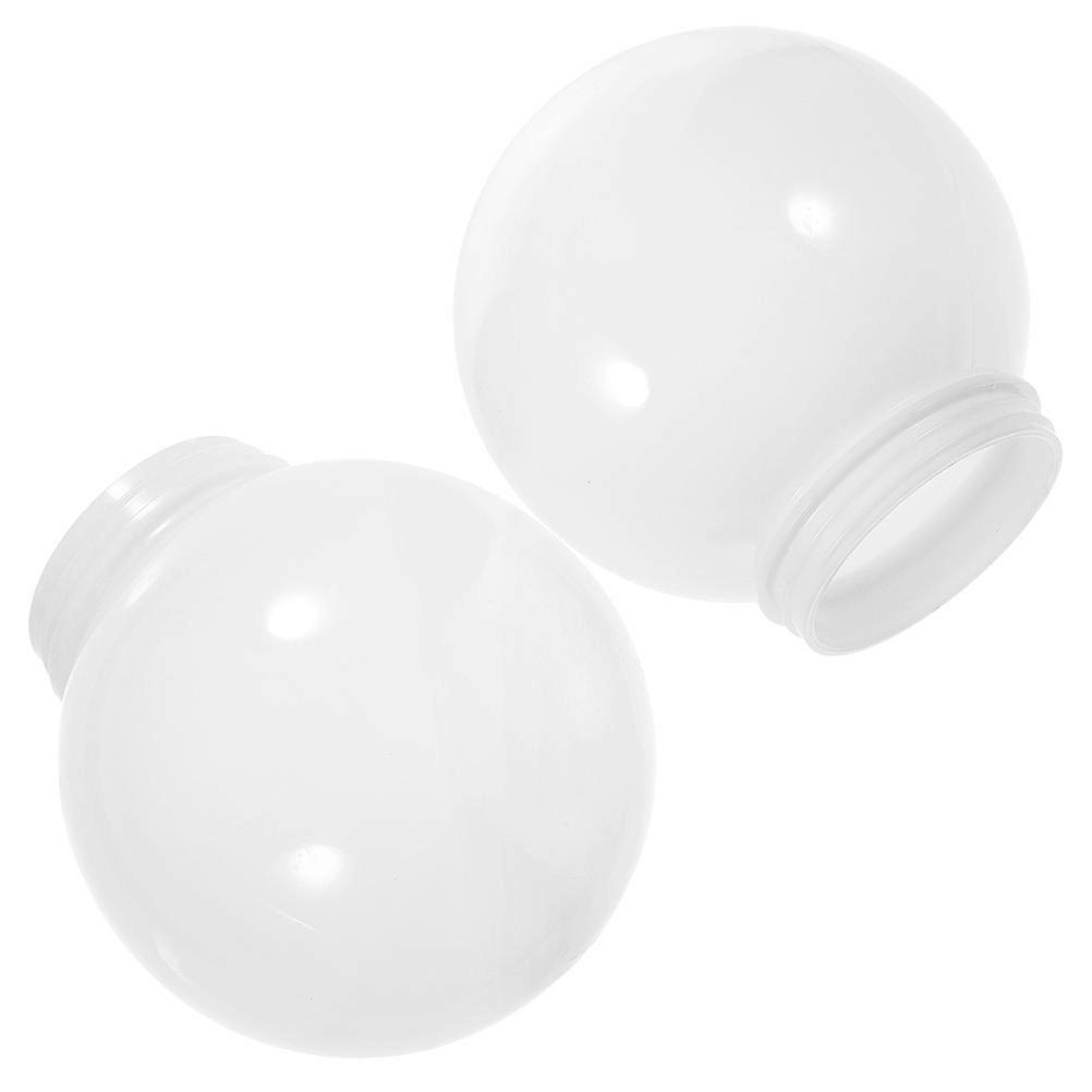 Acrylic Globe Lamp Shade Replacement For Home Decoration And Living Room Use In Classic White Color With Dustproof Function 8Pcs