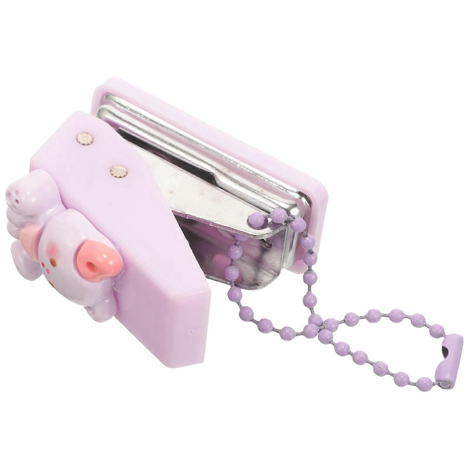 Single Punch Hole Puncher Professional Design For Home Use Violet 4.00X3.30X1.50CM Punching 1Pack