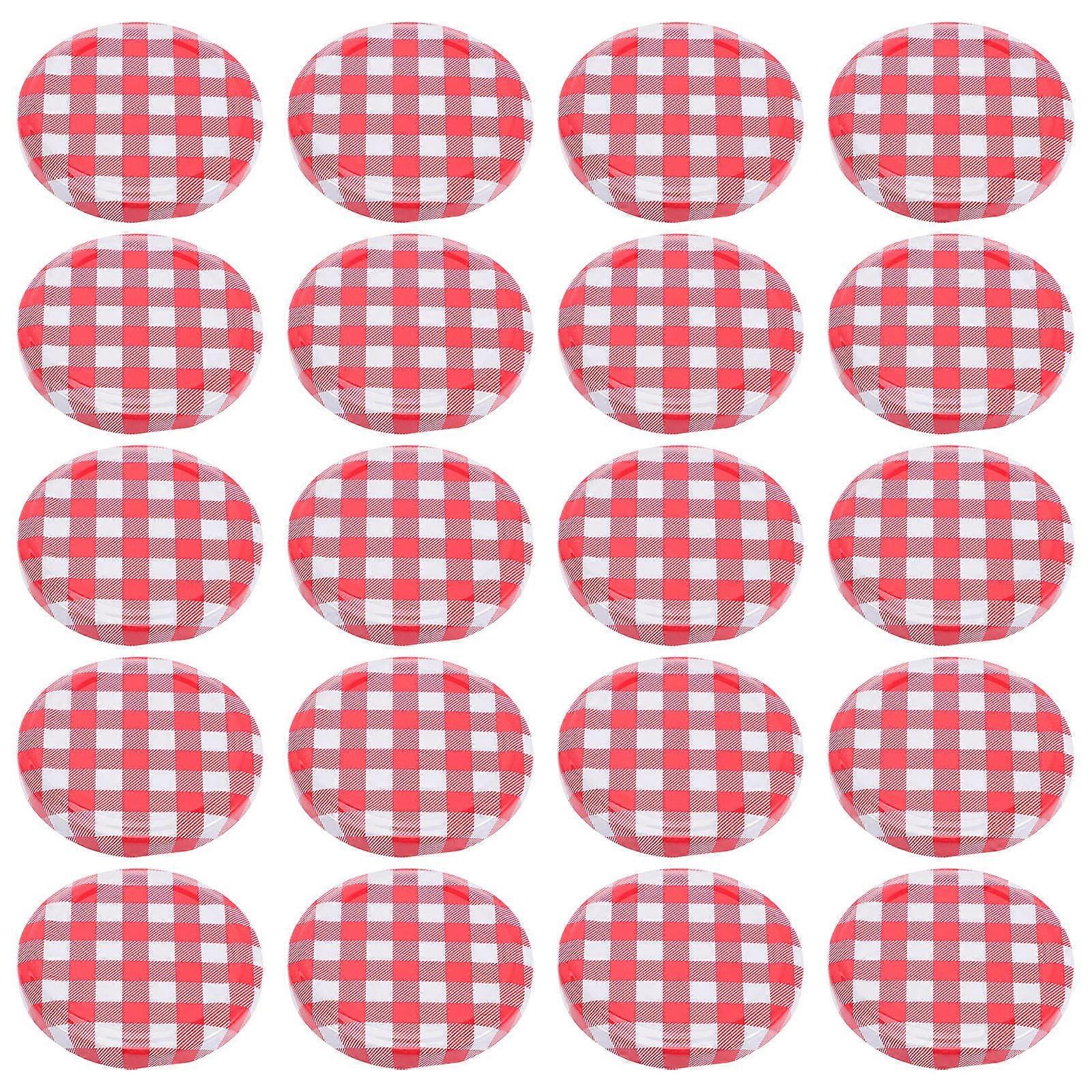 Jam Jar Covers Screw Lids for Canning 80Pcs Multi-Color Jar Lids