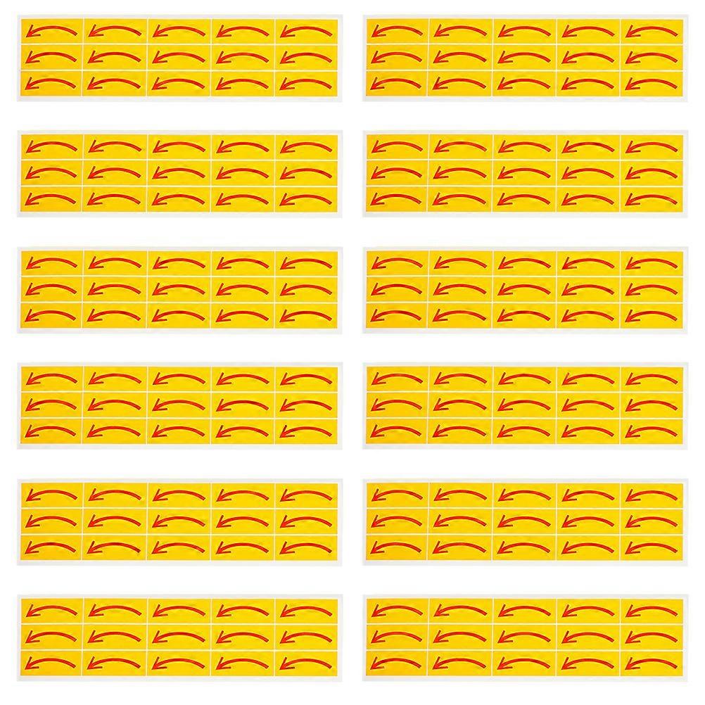 Yellow Arrow Stickers for Indicating Direction Adhesive 40Pcs Decal Pack
