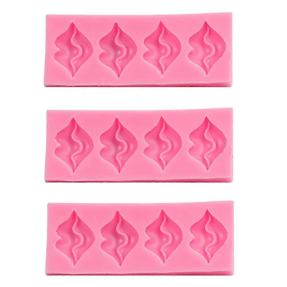Chocolate Mold Lips Mold for DIY Silicone Fondant Making 9Pcs Set