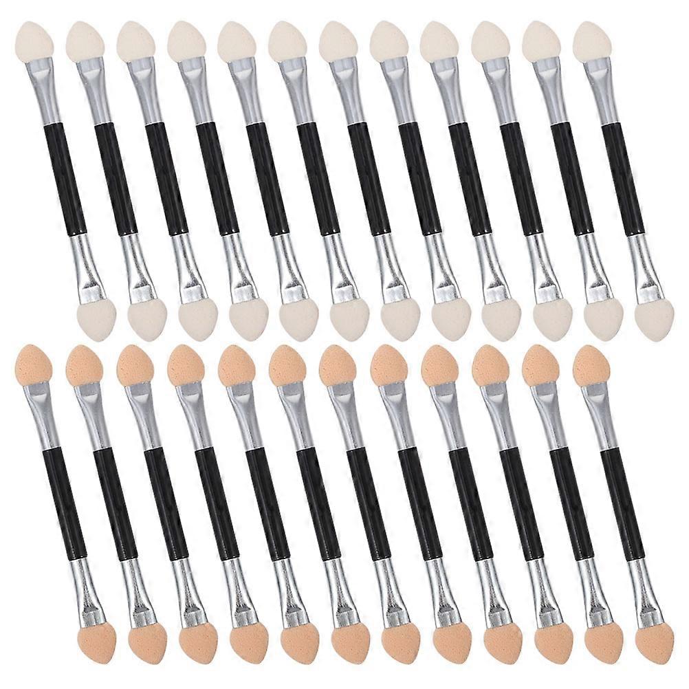 Eye Shadow Sticks Brushes Makeup Application Portable Double-headed Stick Assorted Color 24Pcs