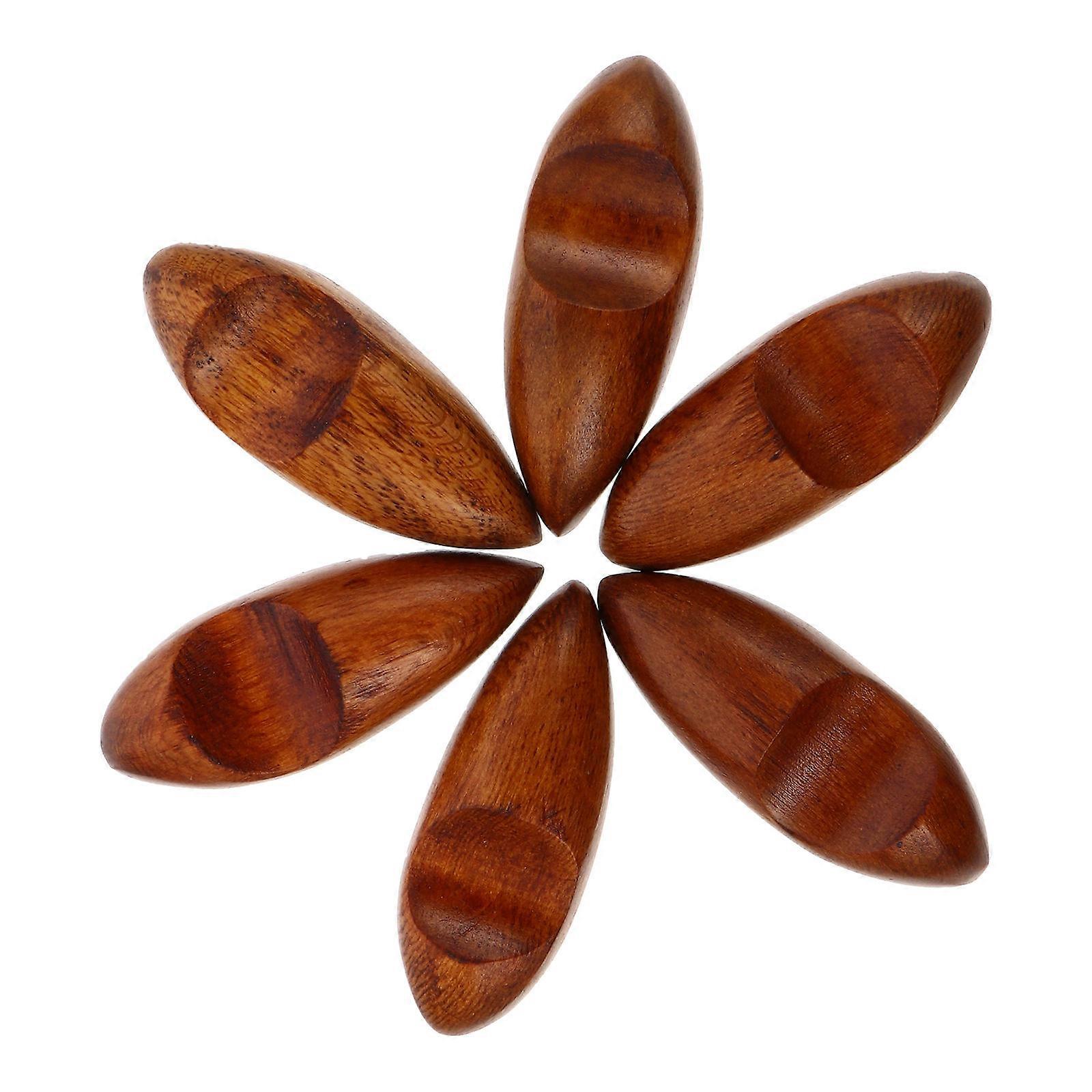 Practical Wooden Storage Shelves 12Pcs Designed For Household Users For Dining Tables Brown Rectangular Storage 5x2x1.2cm