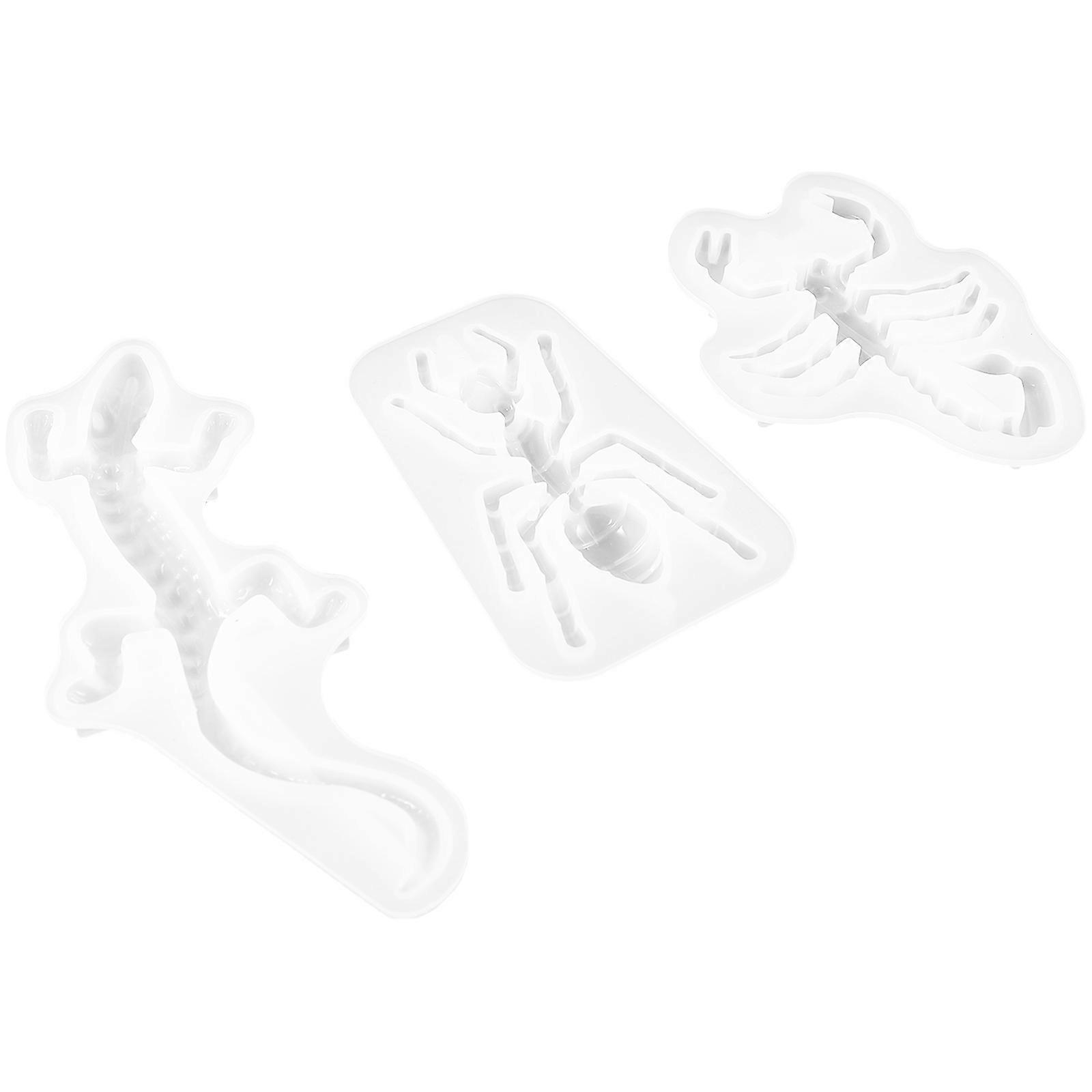 Fondant Molds For Baking Chocolate Making 6.8X4.8X0.8Cm Suitable For Beginners 3Pcs