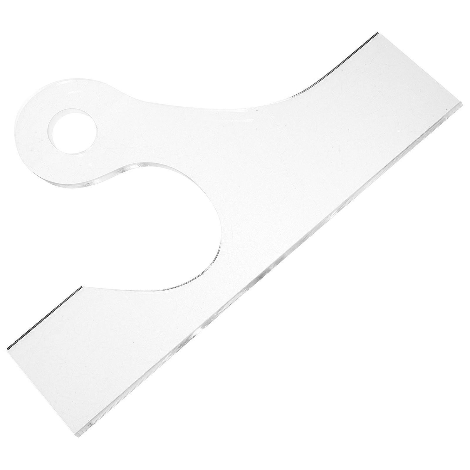 Woodworking Template Acrylic Positioning Tool For Home Users Diy Enthusiasts Transparent Color 25.00X15.00X0.30CM 1Set