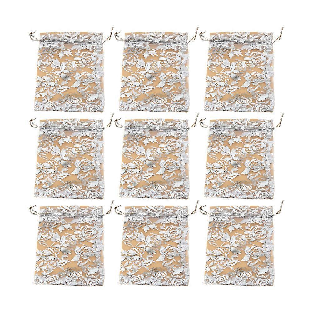 Jewelry Storage Bag Chic Mesh Drawstring Pouches for Storage Use 200Pcs