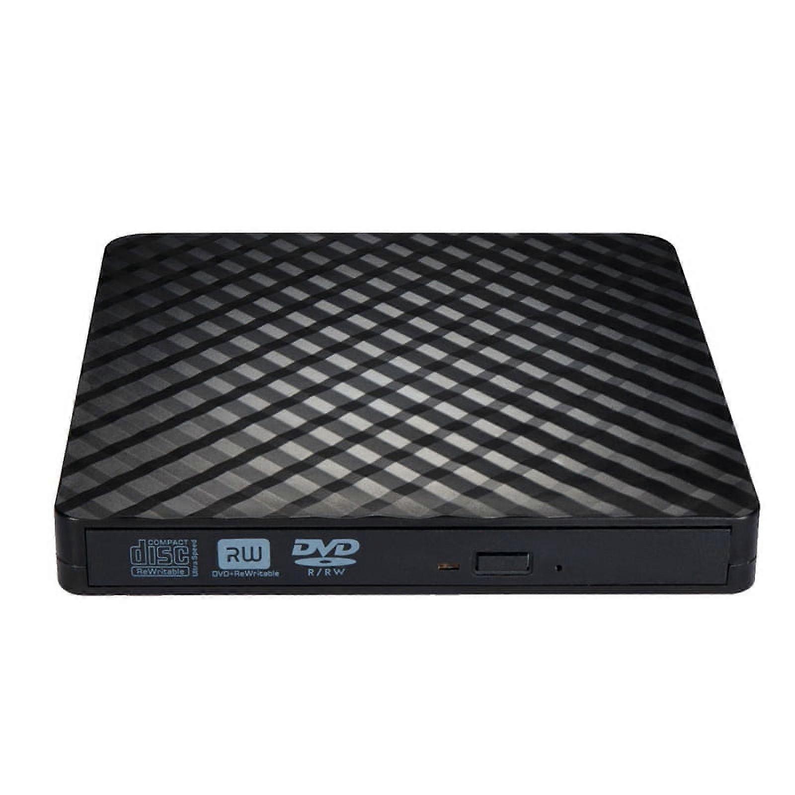 External CD DVD Drive, USB 3.0 and Type-C Portable CD DVD +/-Rw Drive Reader, DVD/CD ROM Burner Rewriter, DVD Drive