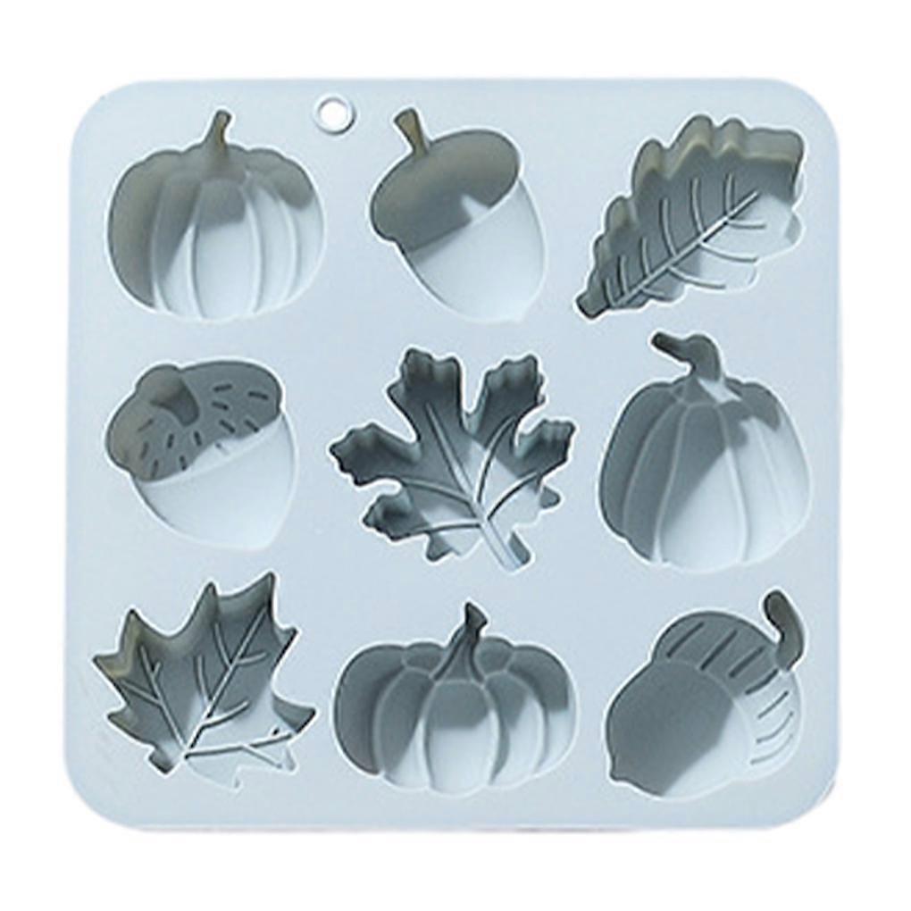Non-Stick Silicone Molds For Baking – Easy To Clean And Pumpkin Maple Chocolate Molds blue
