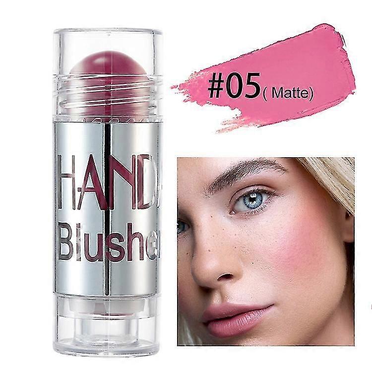 Blush Stick For Cheeks&lips Cream-to- Powder Face Blush Matte Finish Makeup For Daily Wear