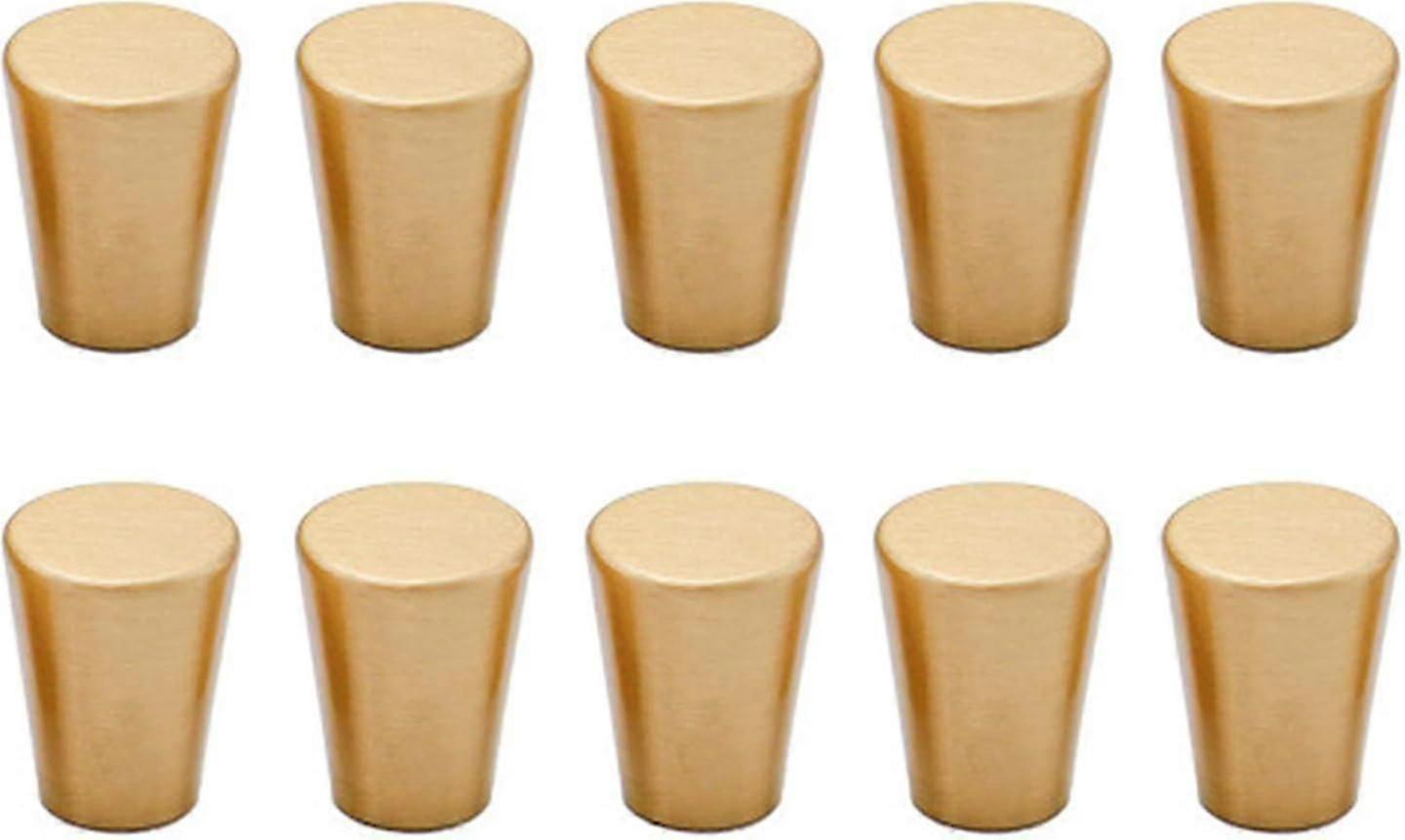 Door handle, 10pcs solid brass small round handle, heavy duty taper handle