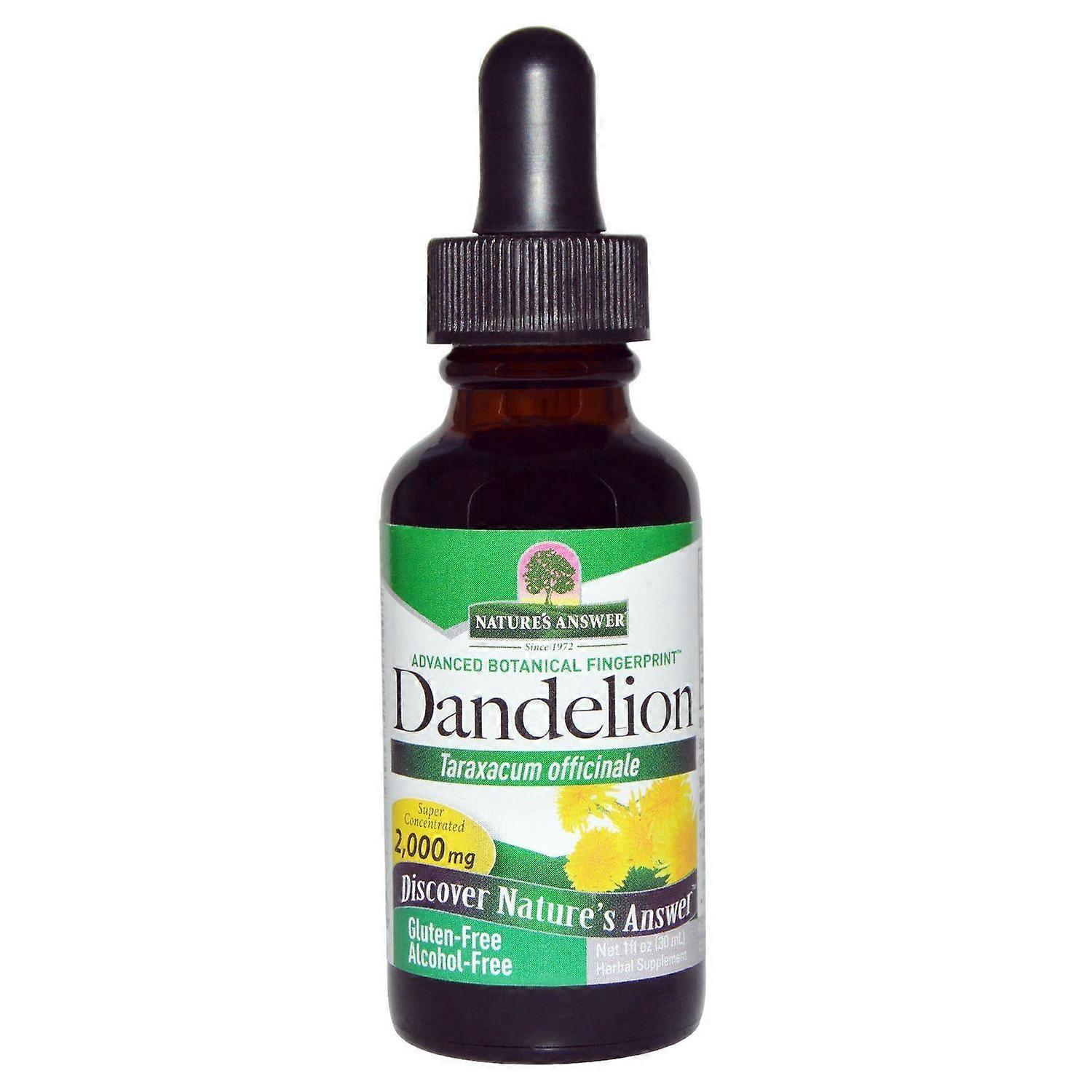 Nature's Answer, Dandelion, Alcohol Free, 2,000 mg, 1 fl oz (30 ml)