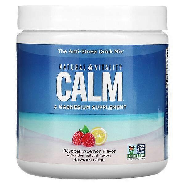Natural Vitality, CALM, The Anti-Stress Drink Mix, Raspberry-Lemon, 8 oz (226 g)