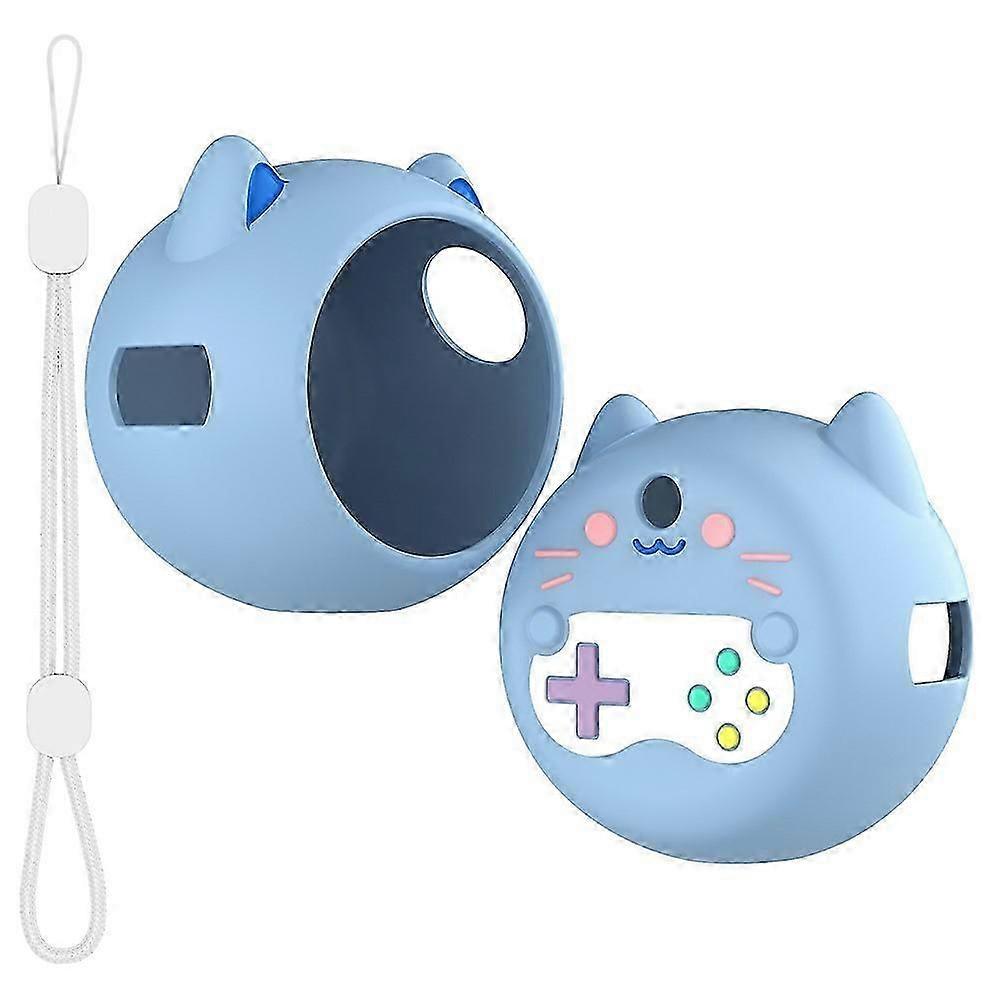 For Punirunes Interactive Digital Pet Toy Silicone Protective Case Soft Cover with Lanyard