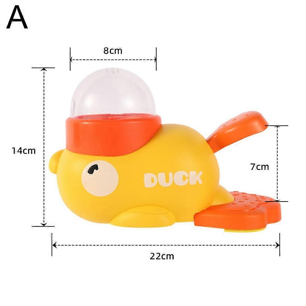Interactive Duck Shaped Pet Feeder ABS Puzzle Toy for Cats and Small Dogs with Treat Dispenser and Detachable Design