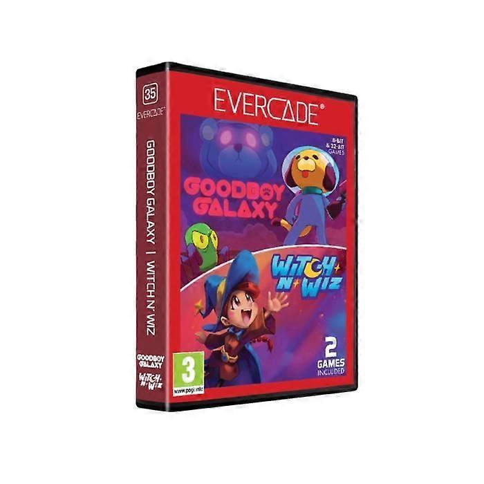 Video Game - JUST FOR GAMES - Goodboy Galaxy &amp; Witch N' Wiz - Cartridge No. 35 - Platform - In Box