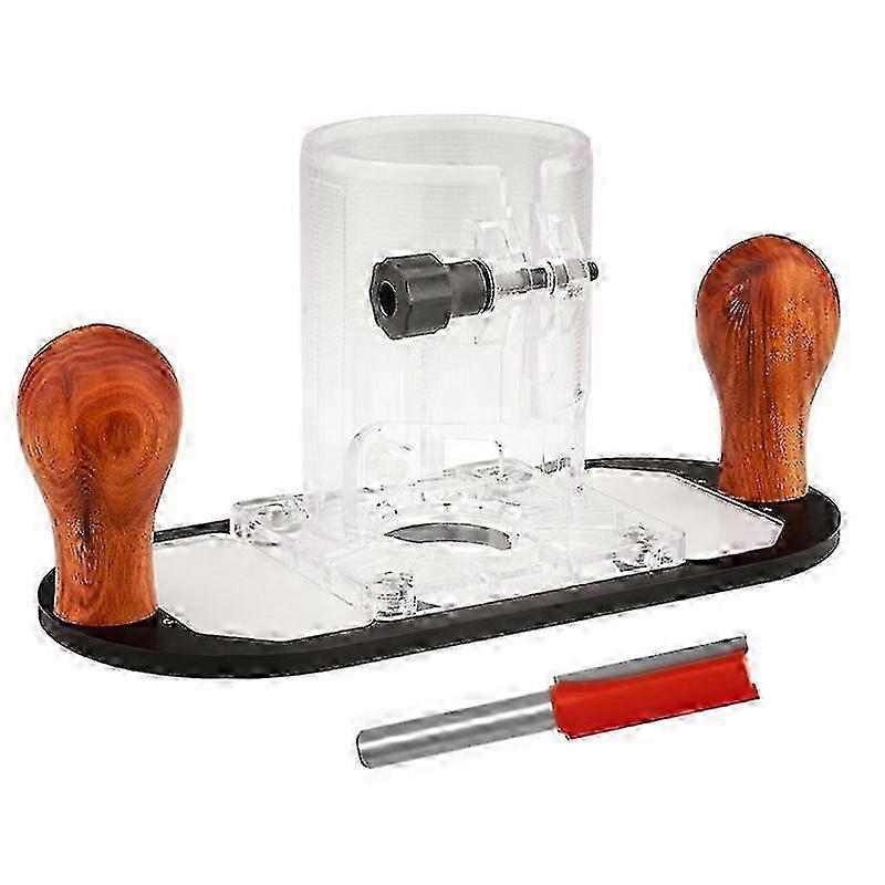 Wood Router Base for Edge Guide - Woodworking Trimming Machine Milling Groove Flip Engraving Trimming