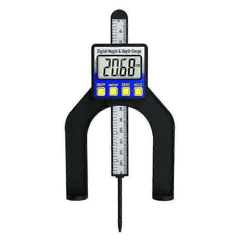 Digital Depth Gauge, 80mm Depth Height Gauge Woodworking Digital Depth Meter Hold Function
