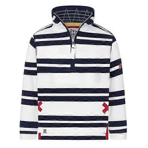 Lazy Jacks Boys Striped Quarter Zip Sweatshirt