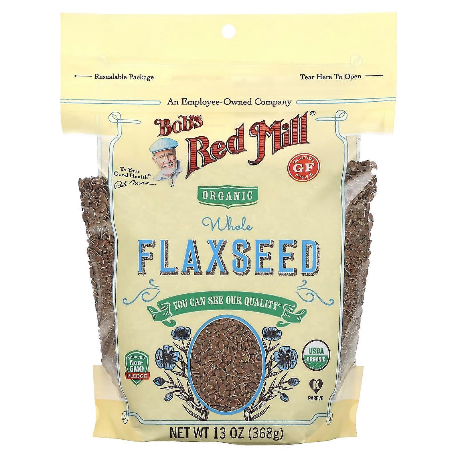 Organic Whole Flaxseed, 13 oz (368 g)