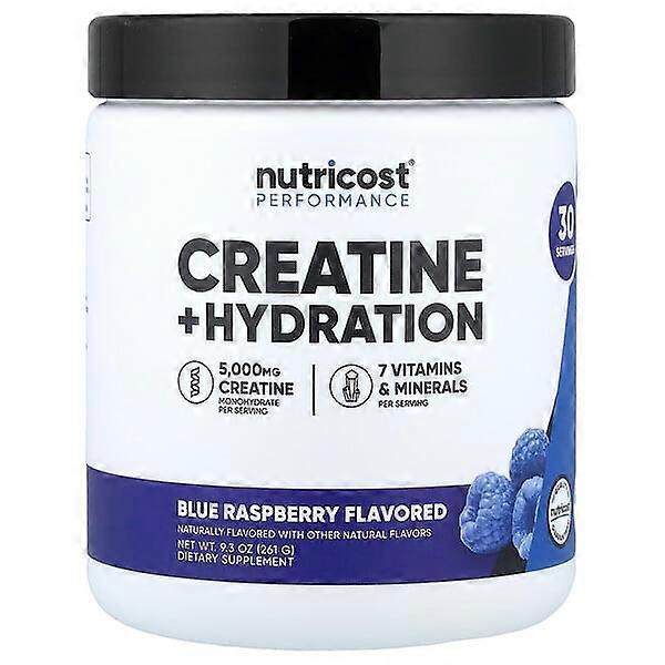 Nutricost, Performance, Creatine + Hydration, Blue Raspberry, 9.3 oz (261 g)