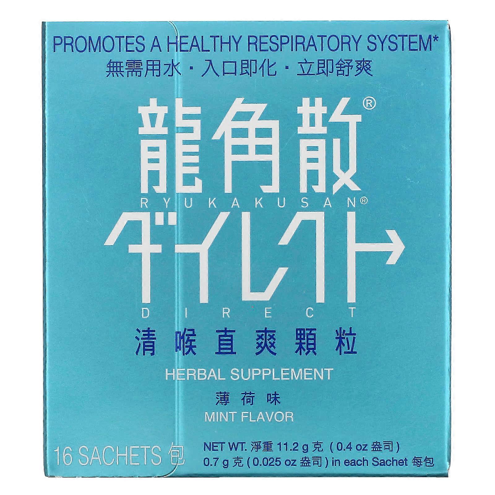 Ryukakusan, Direct, Mint, 16 Sachets