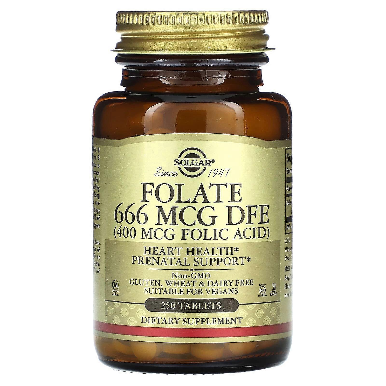 Folate, 400 mcg, 250 Tablets