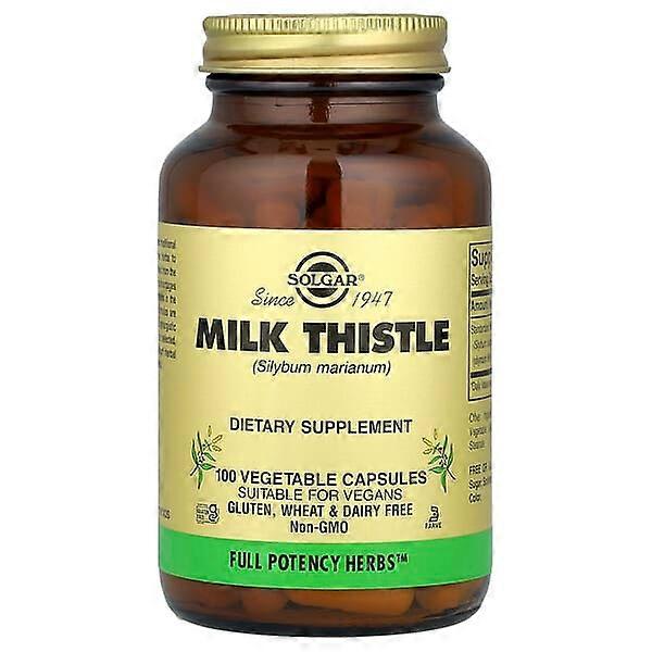 Solgar, Milk Thistle, 100 Vegetable Capsules (450 mg per Capsule)