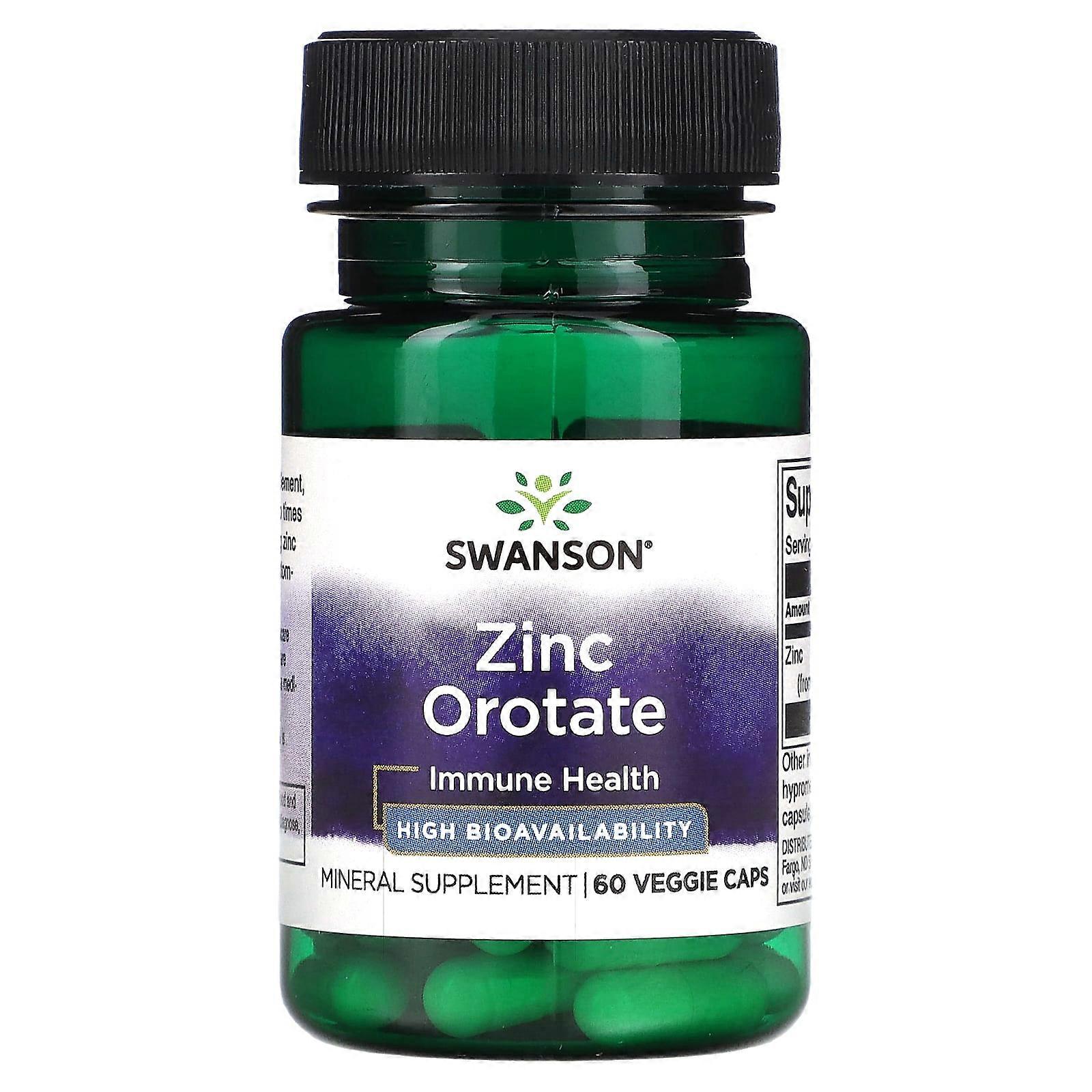 Zinc Orotate, 60 Veggie Caps