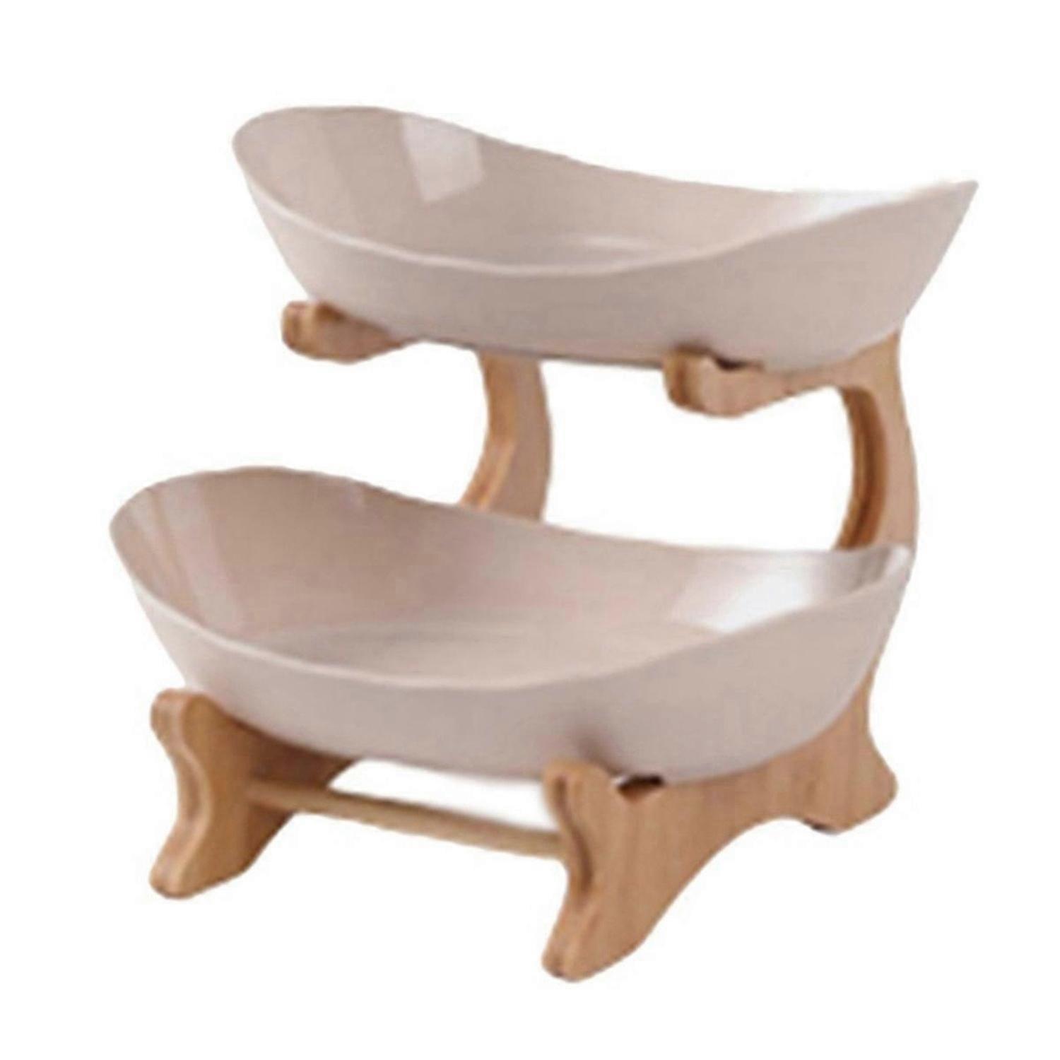 Fruit Tray Racks Table Plates Dinnerware Kitchen Fruit Bowl Partitioned Candy Cake Trays Tableware D