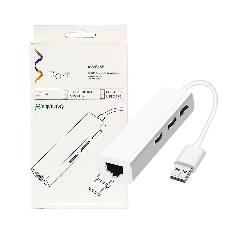 USB met 3poorts USB Hub 2.0 rj45 USB naar
