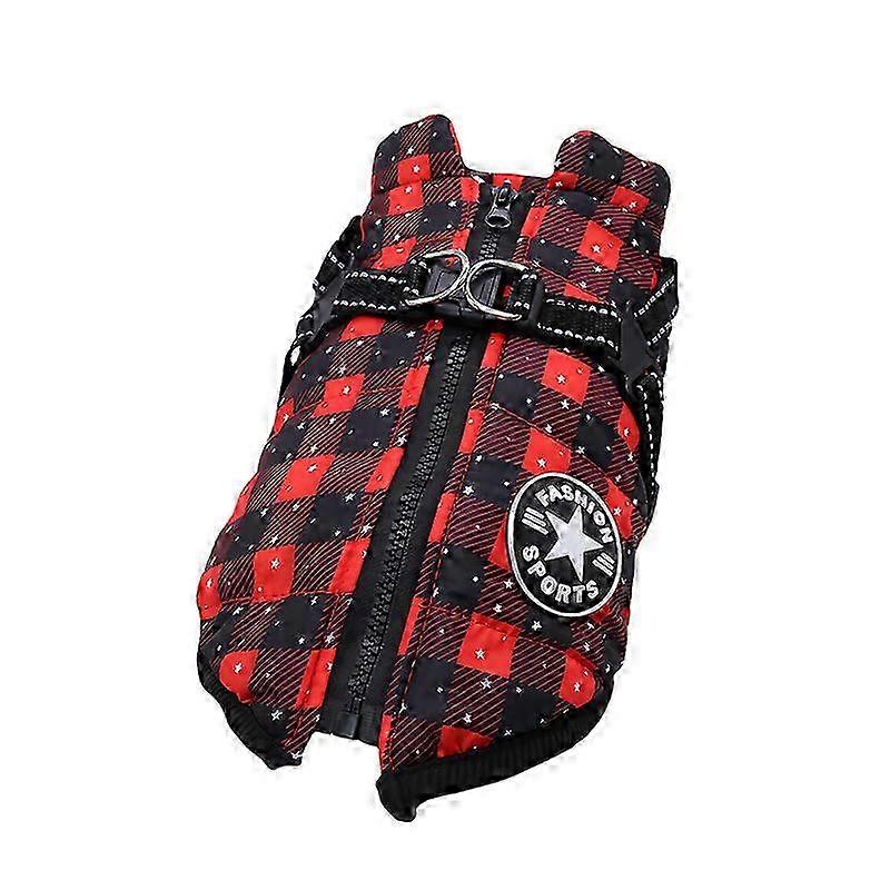 Waterproof Large Dog Winter Jacket – Built-in Harness for Warmth & Comfort