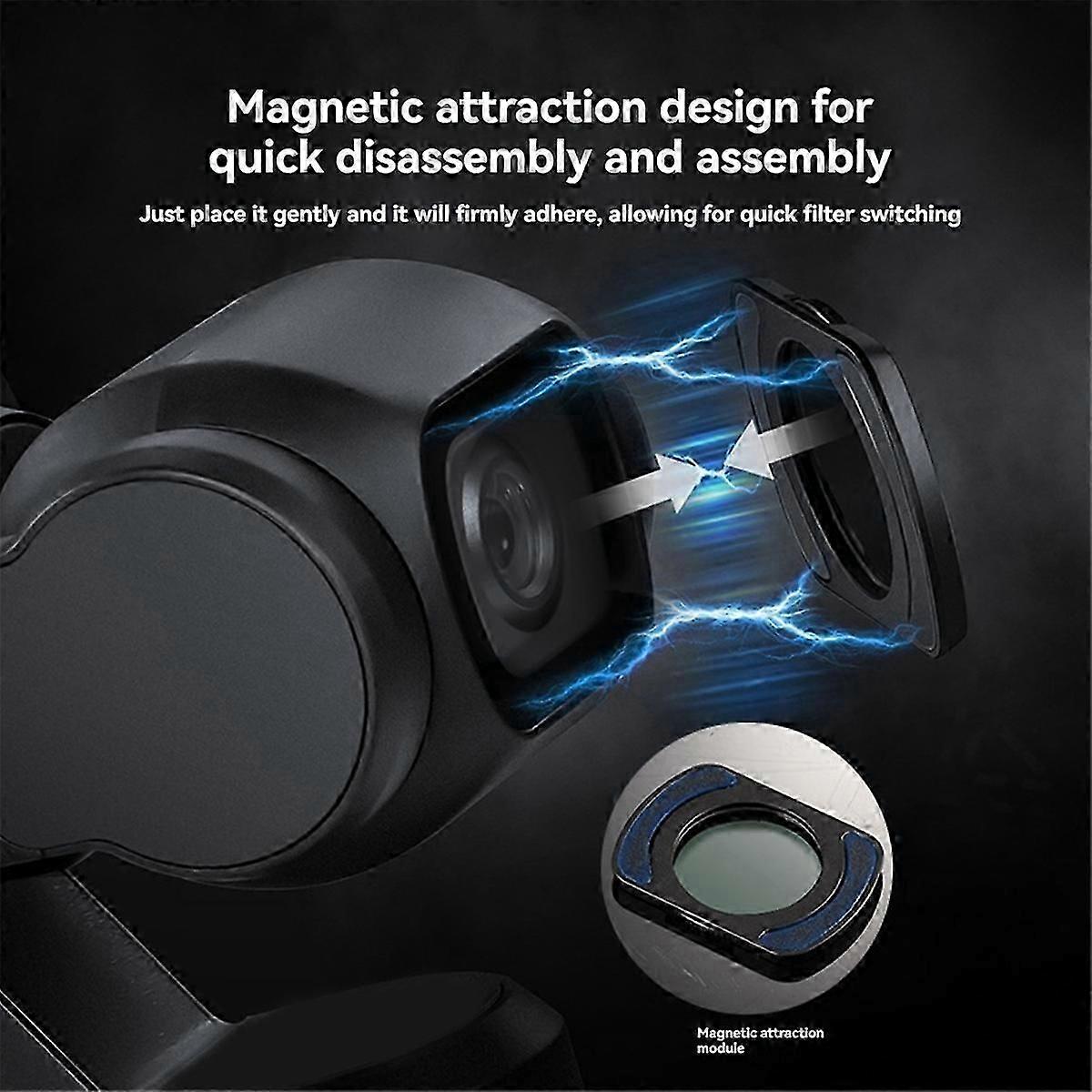 Magnetic ND Filter Set for 3 Creator Combo Accessories Action Camera Neutral Density Filters