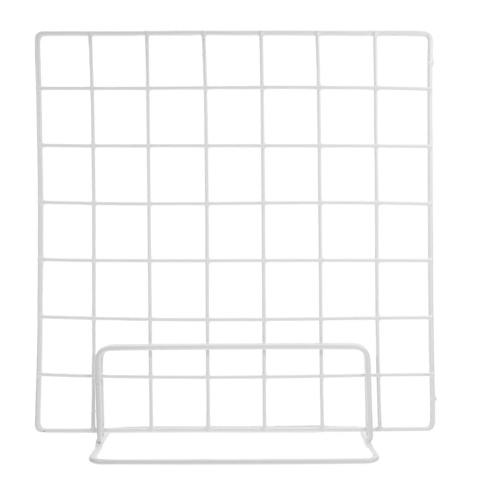 2pcs Versatile Tabletop Grid Display Stand for Photos, Crafts, and Market Stalls Wire Grid Display Racks Floorstanding Display Stand for Home Organiza