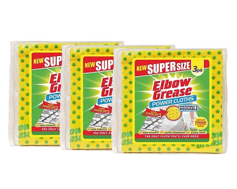 Elbow Grease Supersize Cloth - 3 Pack x 3