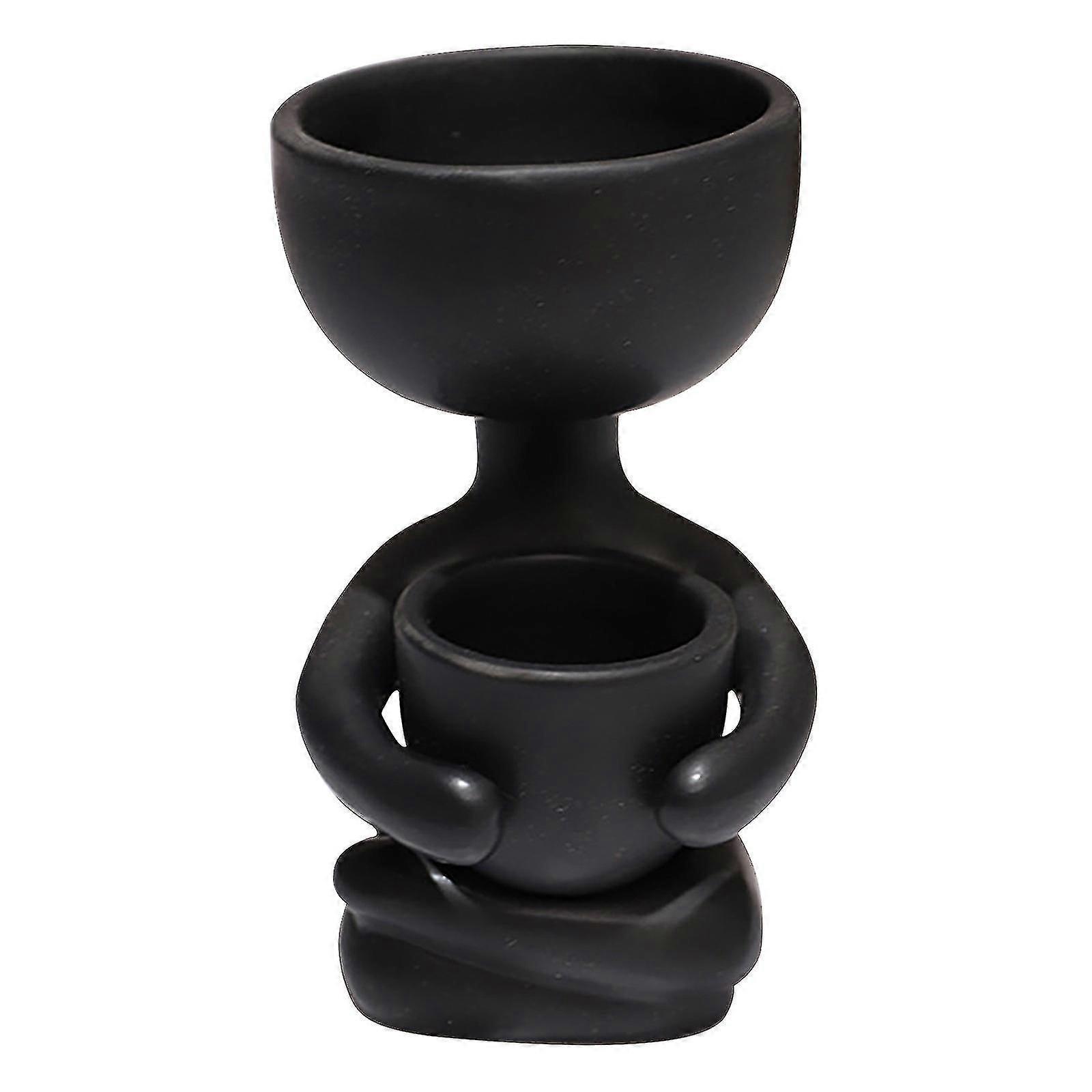 Humanoid Ceramic Flower Pot Creative Flower Pot Ceramic Crafts