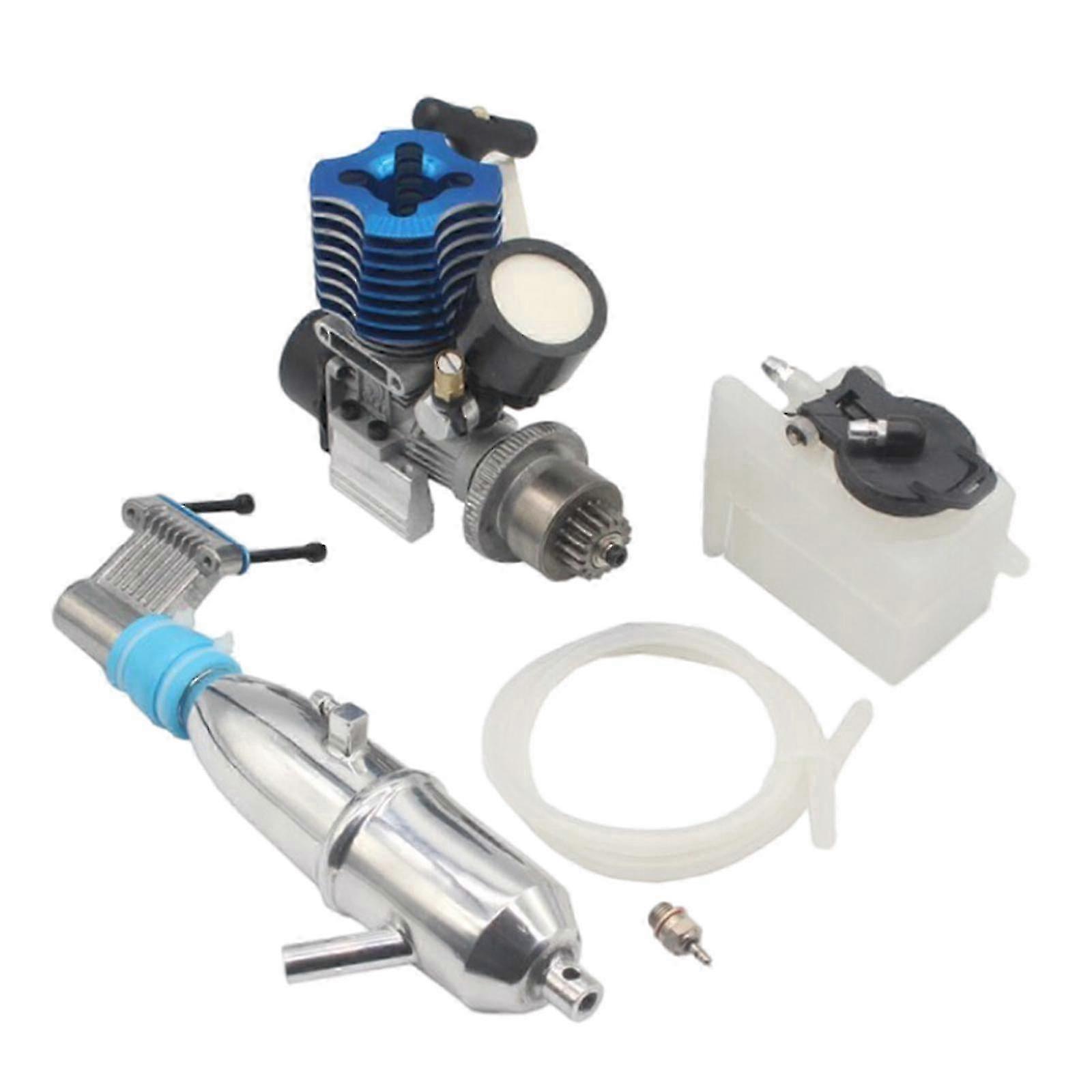 (A) Vx-18 Nitro Engine W/pull Starter, Clutch, Muffler, Air Filter, Etc. New Js