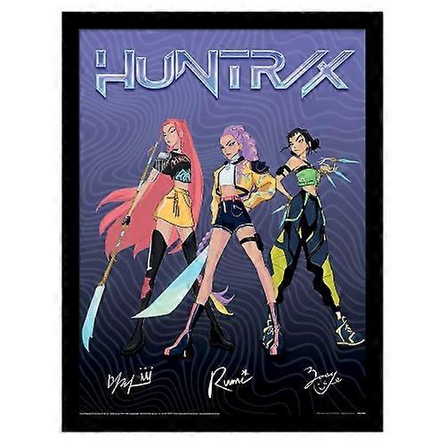 Poster encadré K-Pop Demon Hunters Huntrix Signature