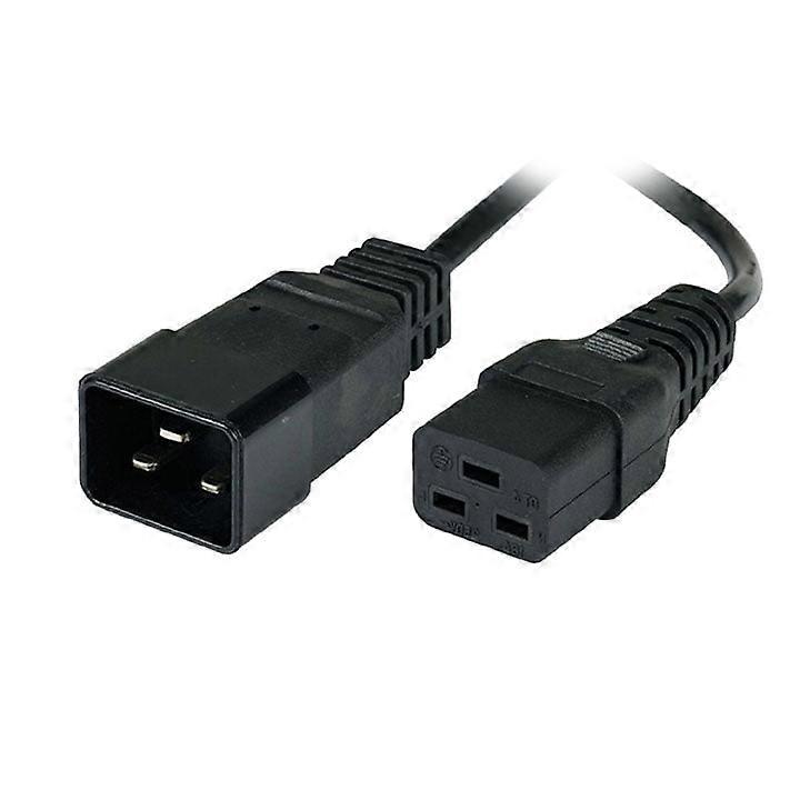 PYKR-4321 - SERVER CORD 3/12 5FT RND BLK SJT C19 TO C20 FT2 105C 20A/250V