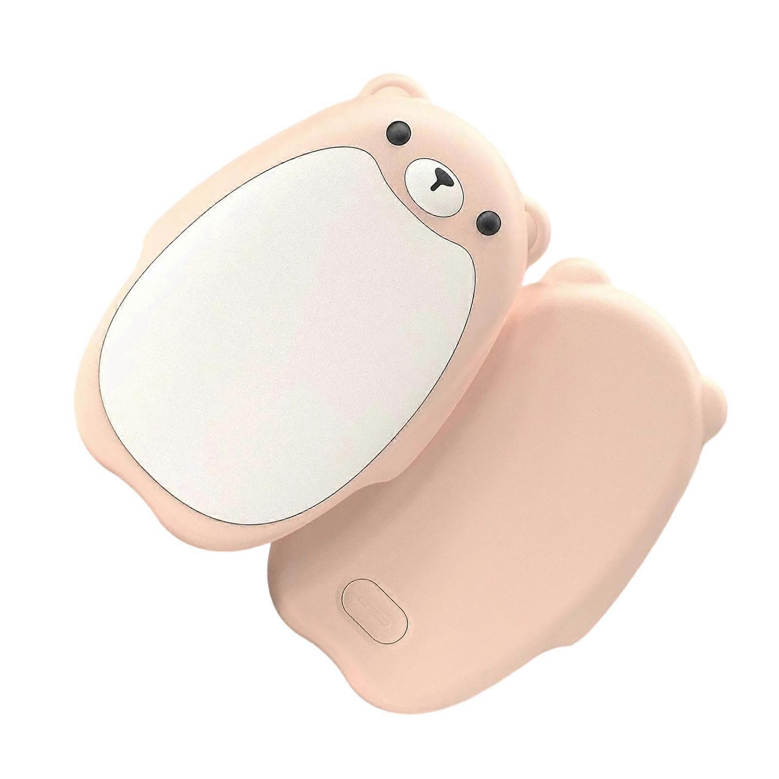 Silicon Hand Warmers Magnetic Clasps Design 3 Speed Temperature Control Delicate Rechargeable Heating Device For Women Friend  Pink