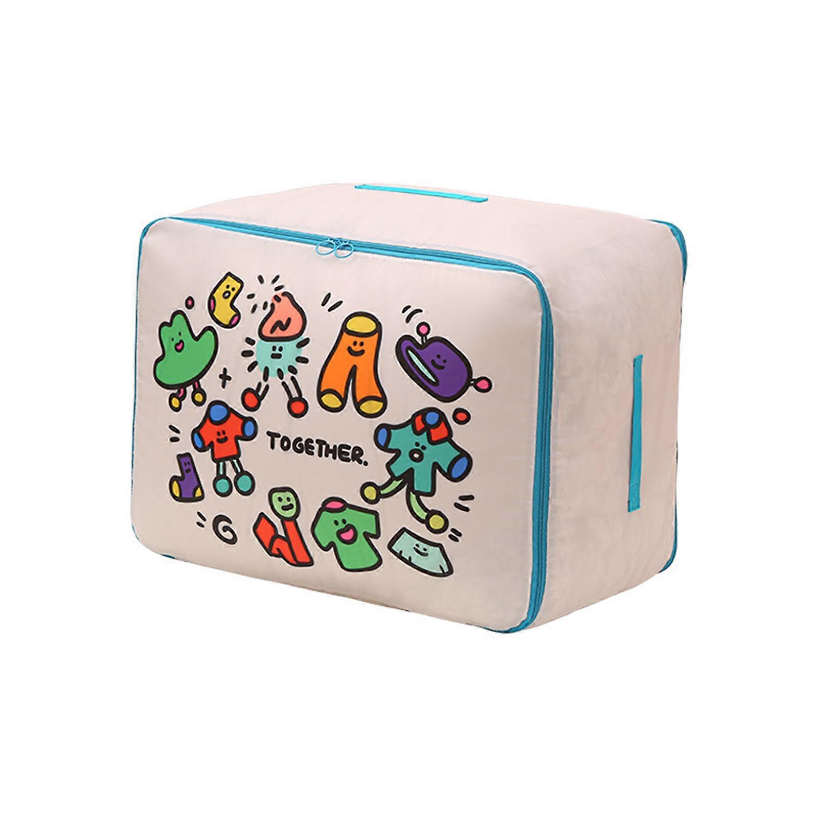 Additional Large Clothes Blanket Planner With Cartoon Plan Permanent Fabric Substance Storage Solution For Home College Dorm  Medium size